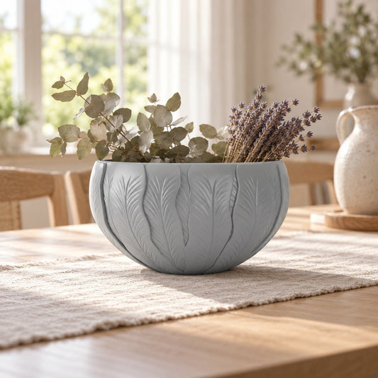 Leaf Nest Bowl – Botanical Leaf-Textured Decorative Bowl - Northern Foundry