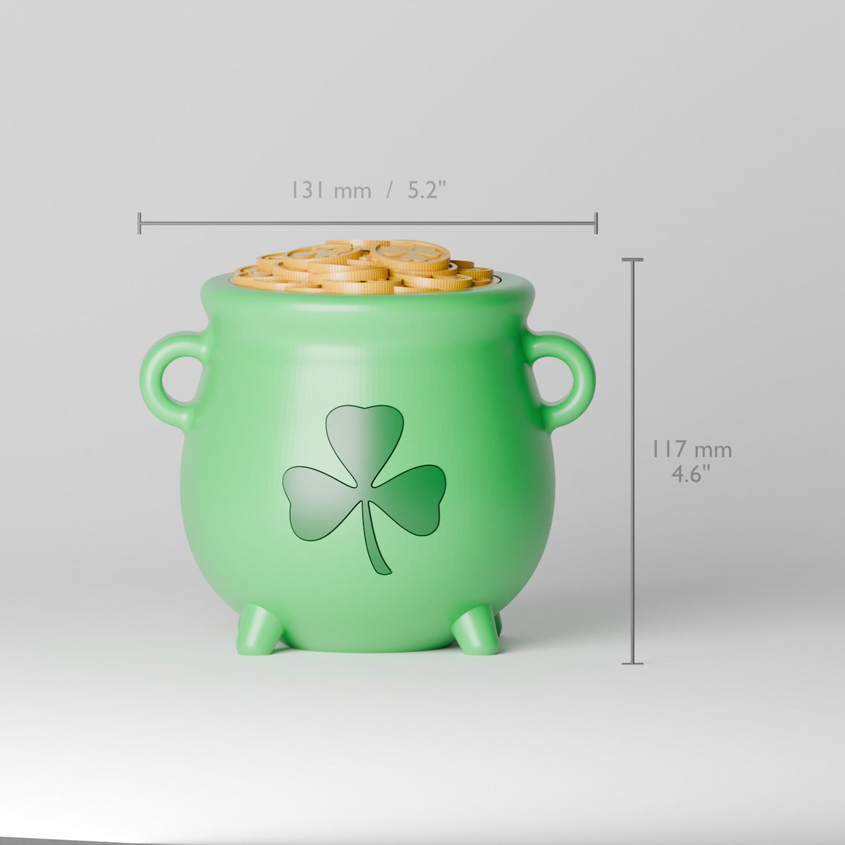 Leprechaun Cauldron Money Box – Pot of Gold Coin Bank - Northern Foundry