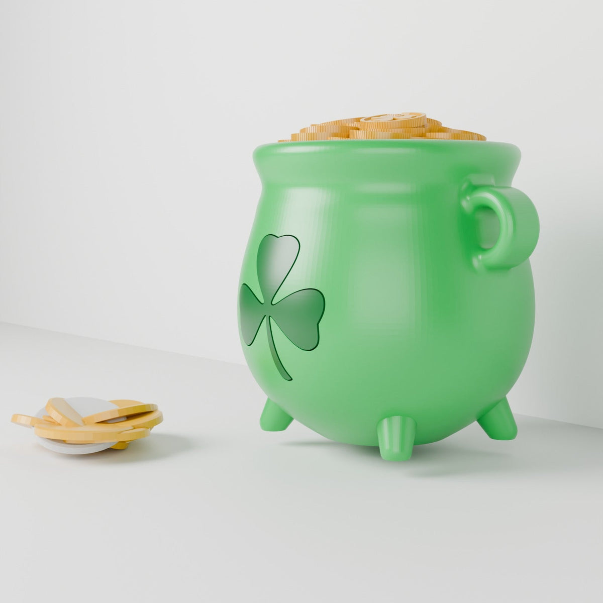 Leprechaun Cauldron Money Box – Pot of Gold Coin Bank - Northern Foundry