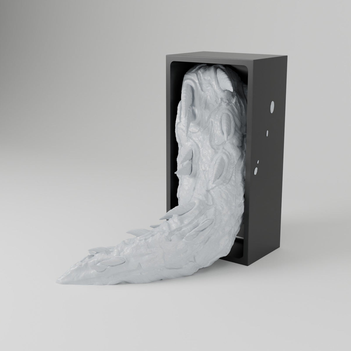 Lightning Dragon Book Nook – Storm Dragon Head or Tail Bursting from Your Bookshelf - Northern Foundry