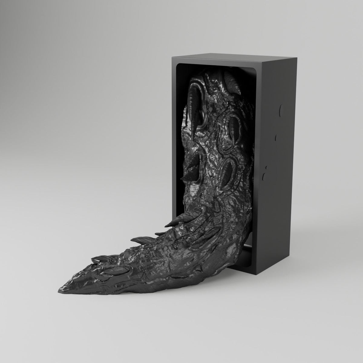 Lightning Dragon Book Nook – Storm Dragon Head or Tail Bursting from Your Bookshelf - Northern Foundry