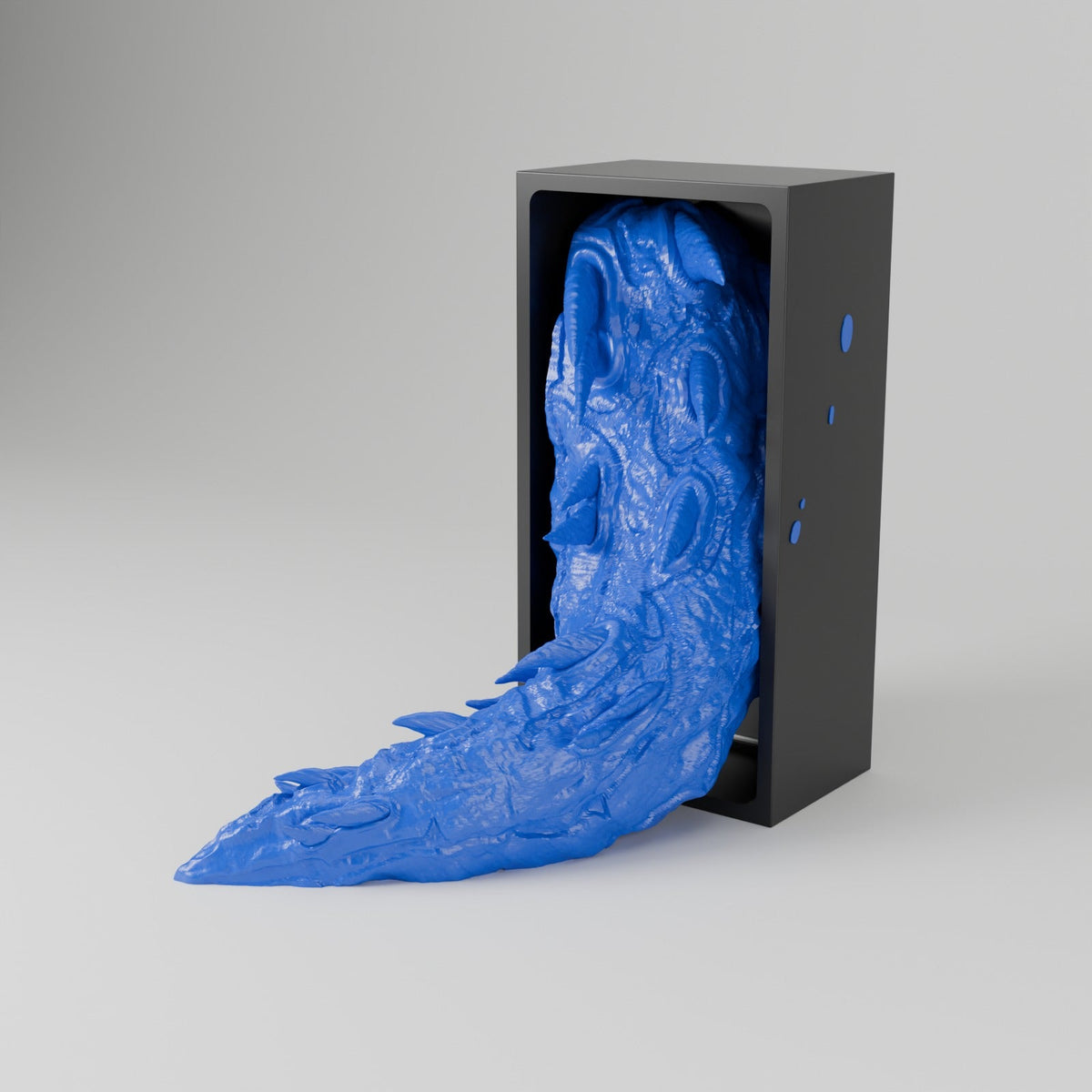 Lightning Dragon Book Nook – Storm Dragon Head or Tail Bursting from Your Bookshelf - Northern Foundry