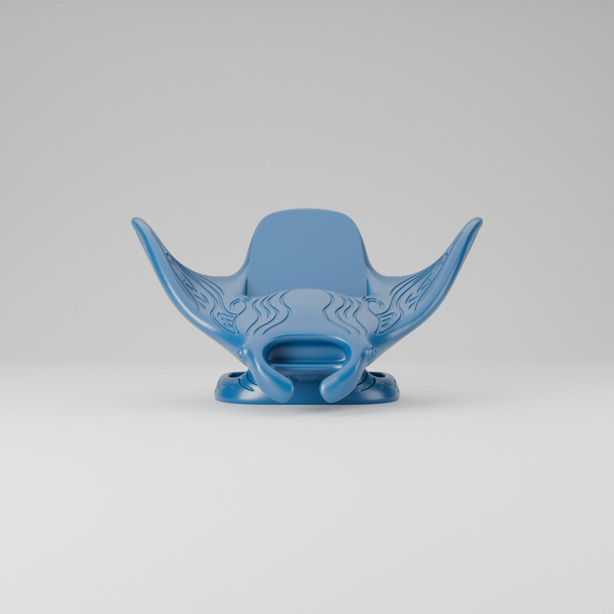 Manta Ray Phone Stand – Ocean Desk Phone Holder with Swirl Pattern - Northern Foundry