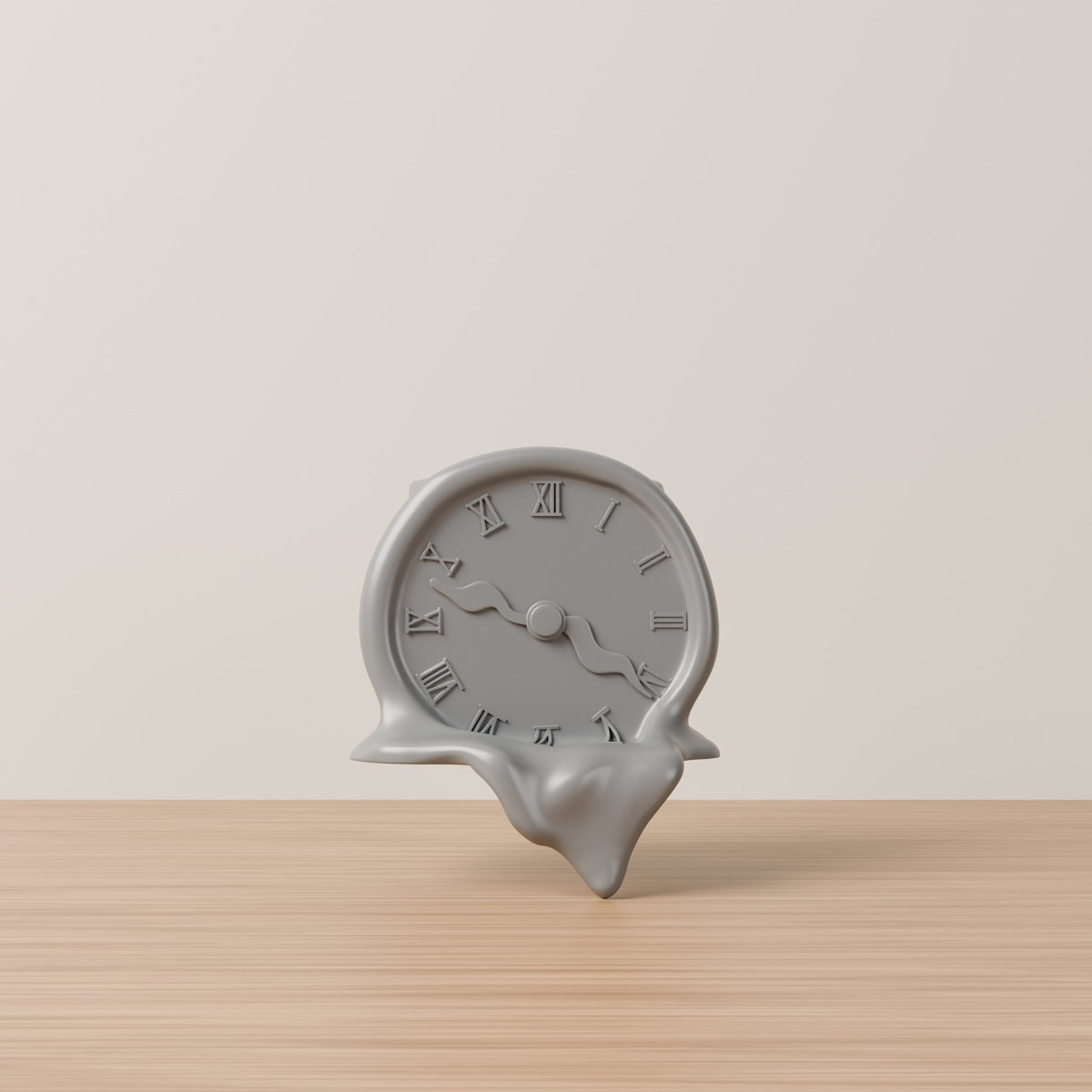 Melting Clock Vase – Surreal Shelf Edge Sculpture Vase - Northern Foundry
