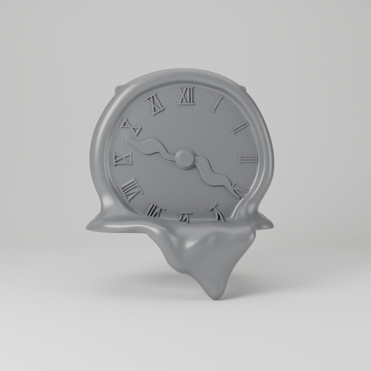 Melting Clock Vase – Surreal Shelf Edge Sculpture Vase - Northern Foundry