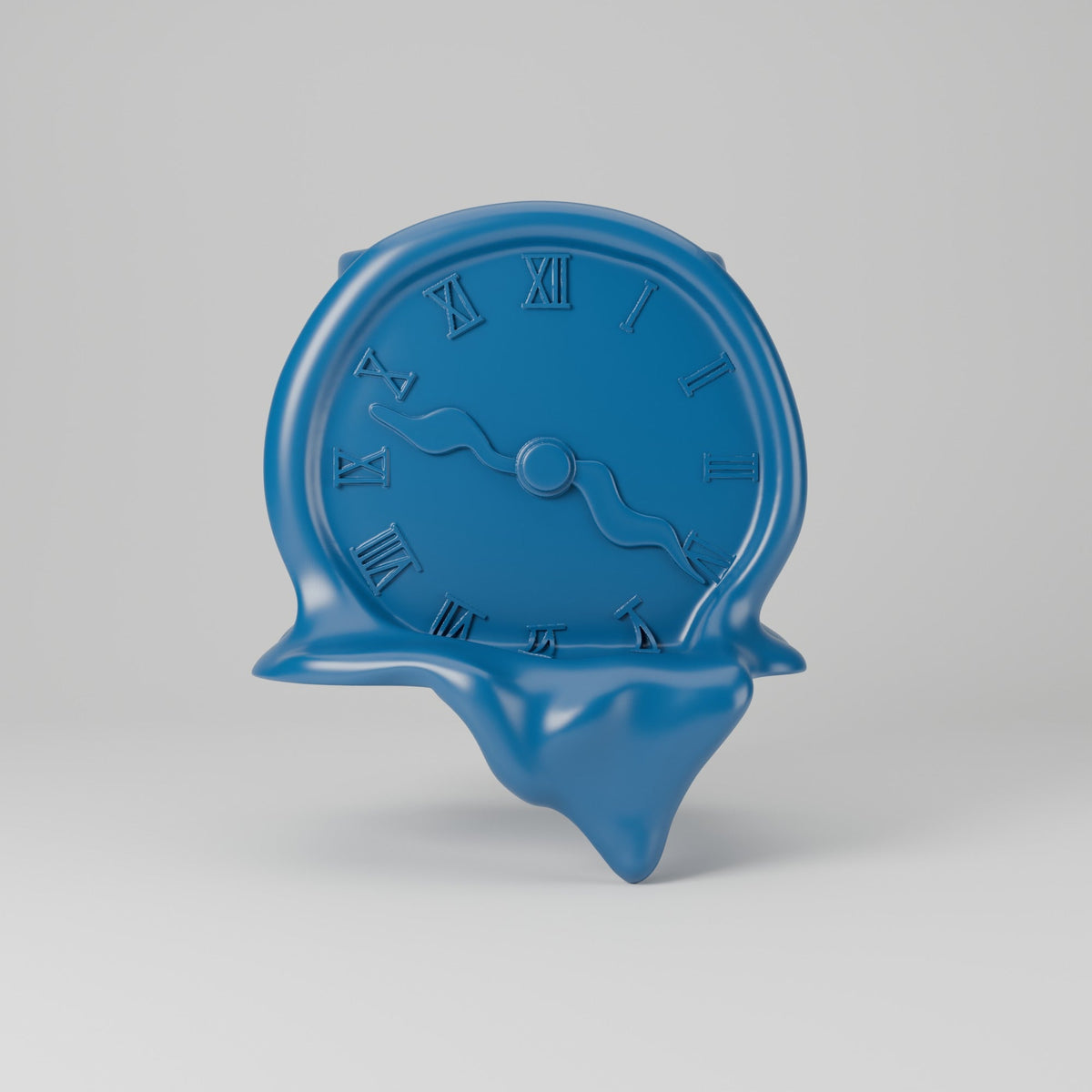 Melting Clock Vase – Surreal Shelf Edge Sculpture Vase - Northern Foundry