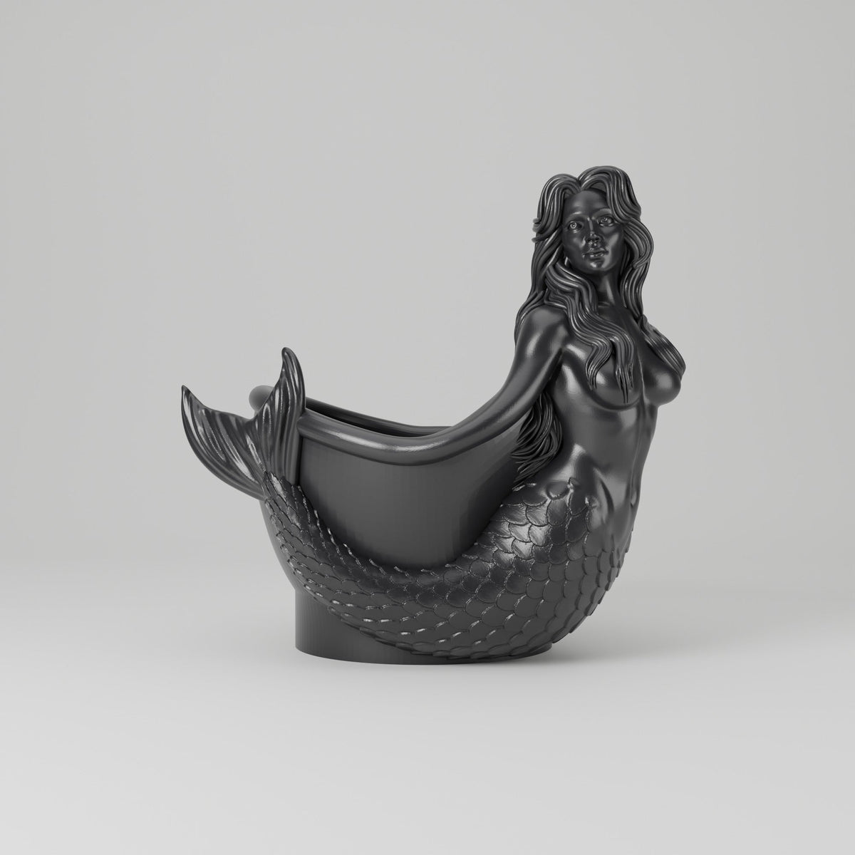 Mermaid Vase – Coastal Sculpted Mermaid Flower Vase - Northern Foundry