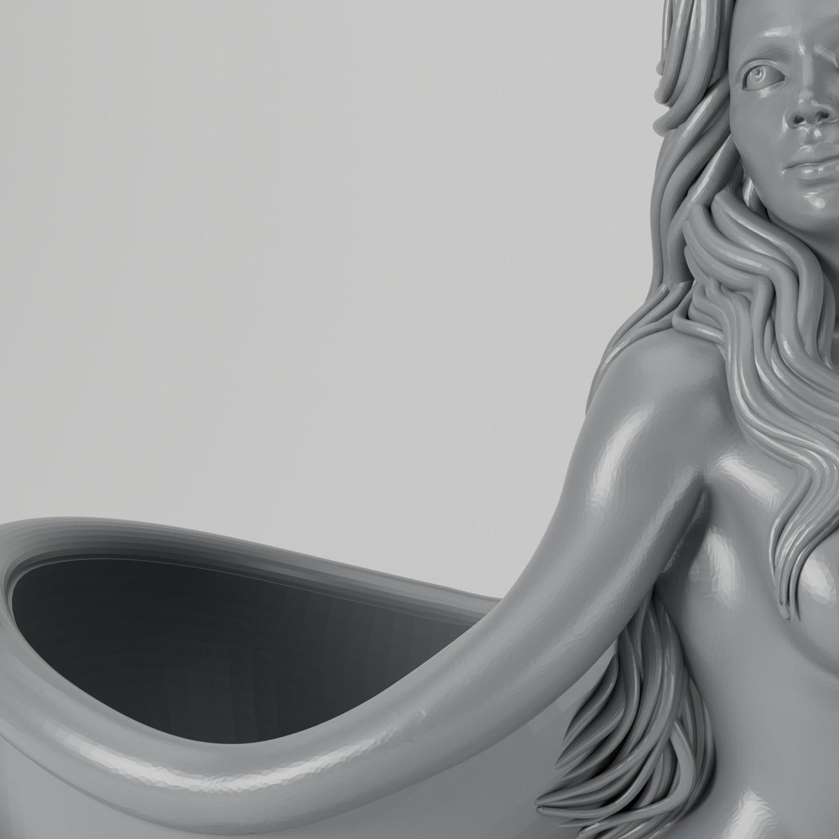 Mermaid Vase – Coastal Sculpted Mermaid Flower Vase - Northern Foundry