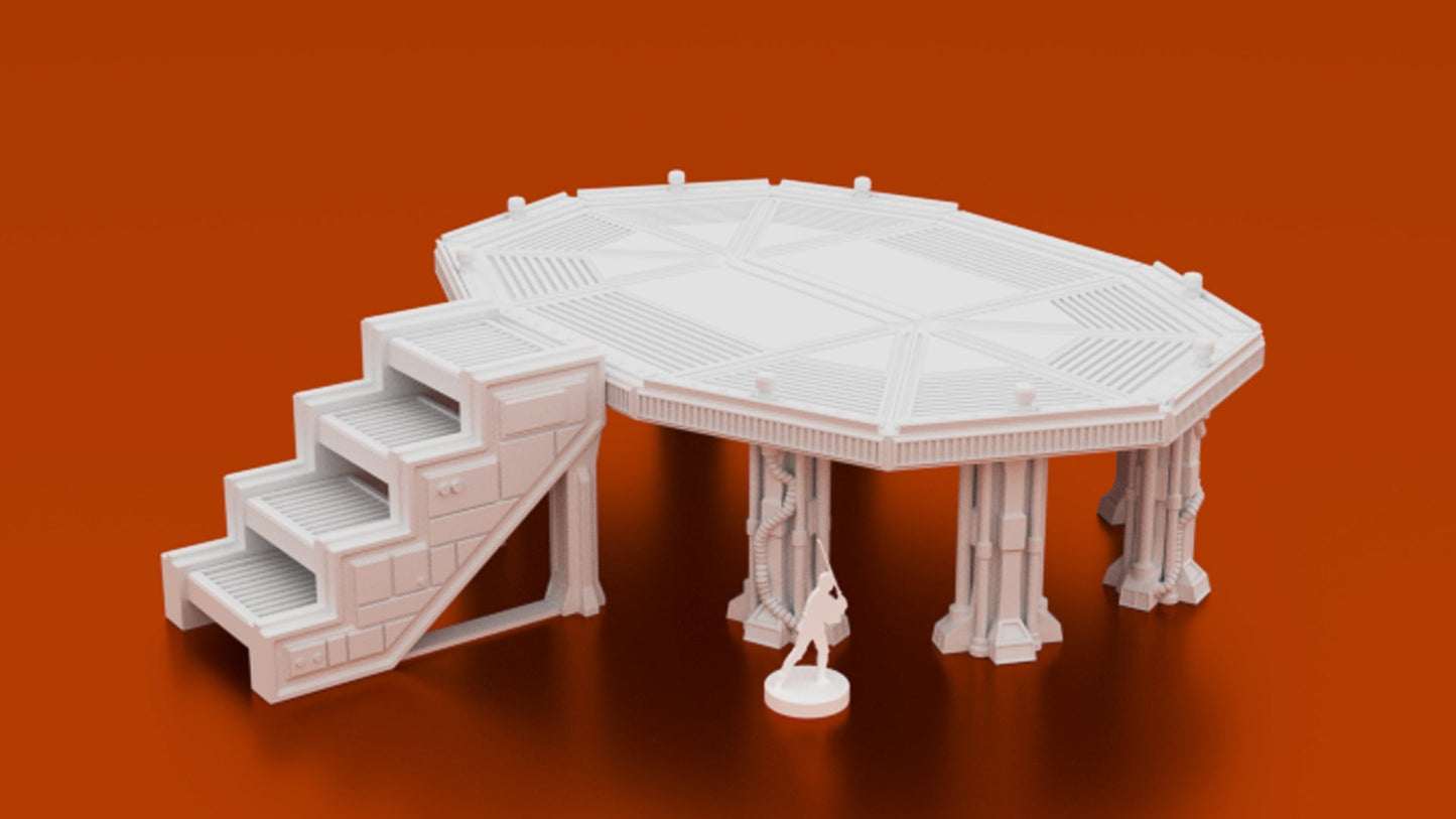MidRim City Complete Terrain Bundle – 13 Sci-Fi Buildings (28mm/34mm, Star Wars Legion) - Northern Foundry