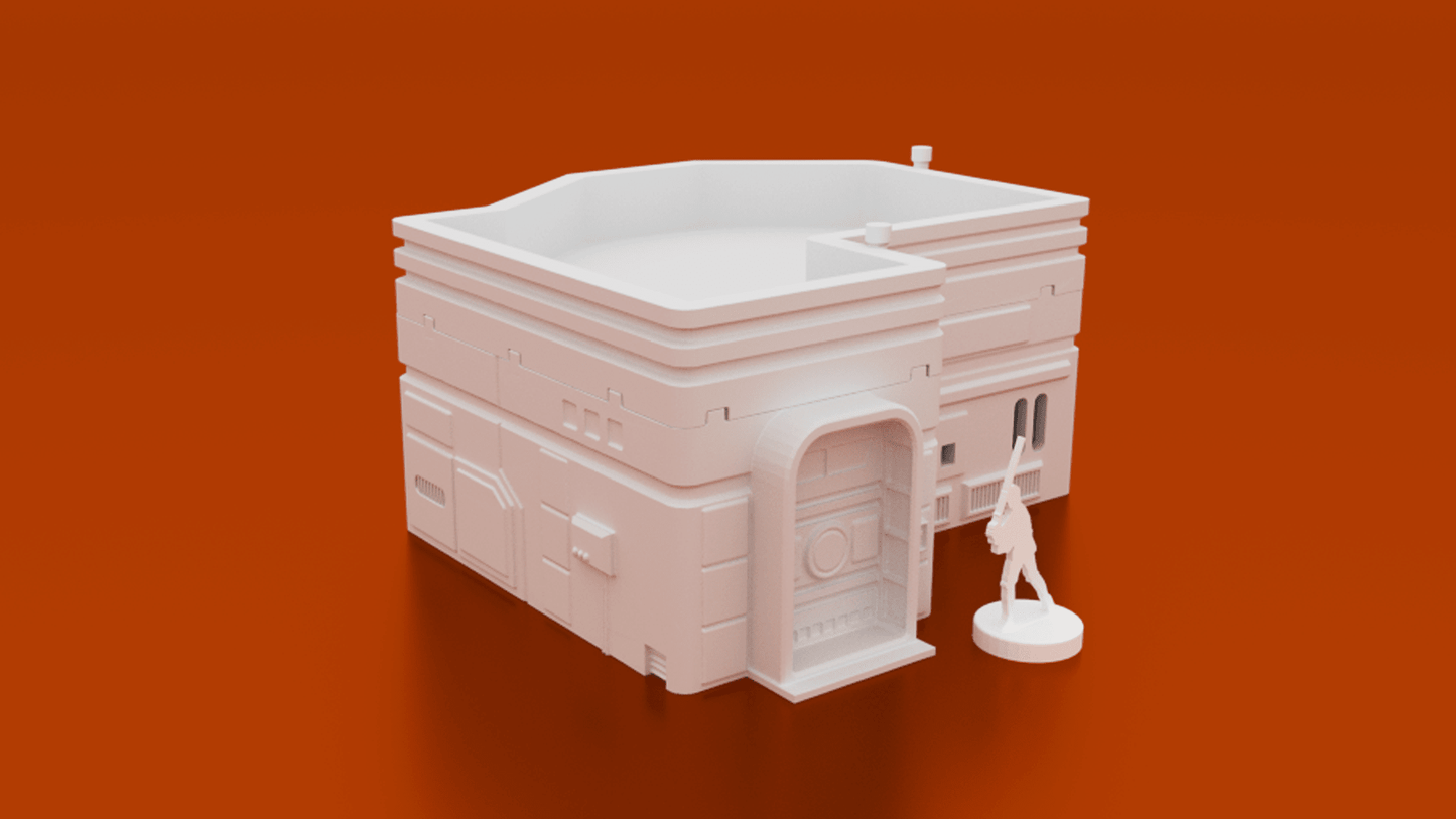 MidRim City Complete Terrain Bundle – 13 Sci-Fi Buildings (28mm/34mm, Star Wars Legion) - Northern Foundry