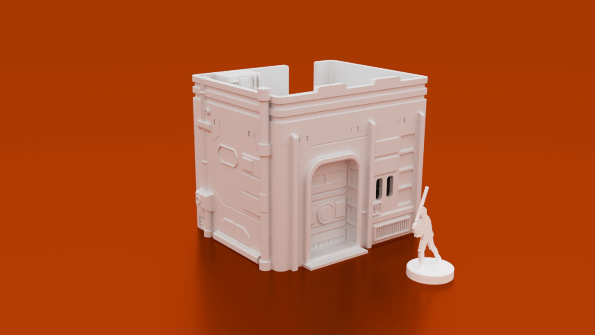 MidRim City Phase 1 Bundle – 7 Sci-Fi Buildings (28mm/34mm, Star Wars Legion) - Northern Foundry