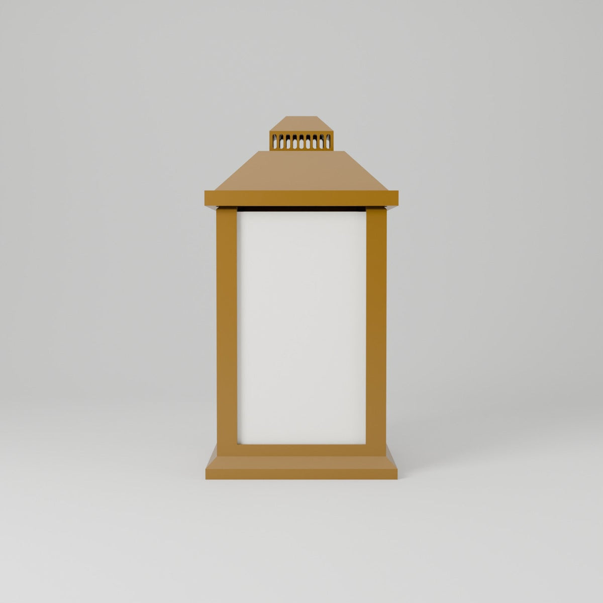 Minimalist Lantern with Frosted Panels – Modern LED Table Lantern, Cozy Accent Light - Northern Foundry
