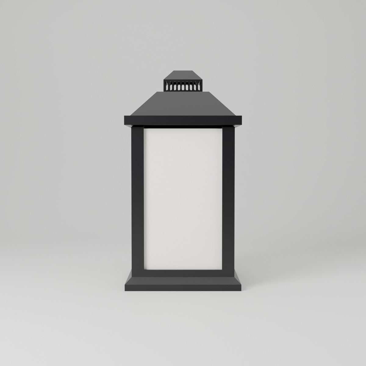 Minimalist Lantern with Frosted Panels – Modern LED Table Lantern, Cozy Accent Light - Northern Foundry