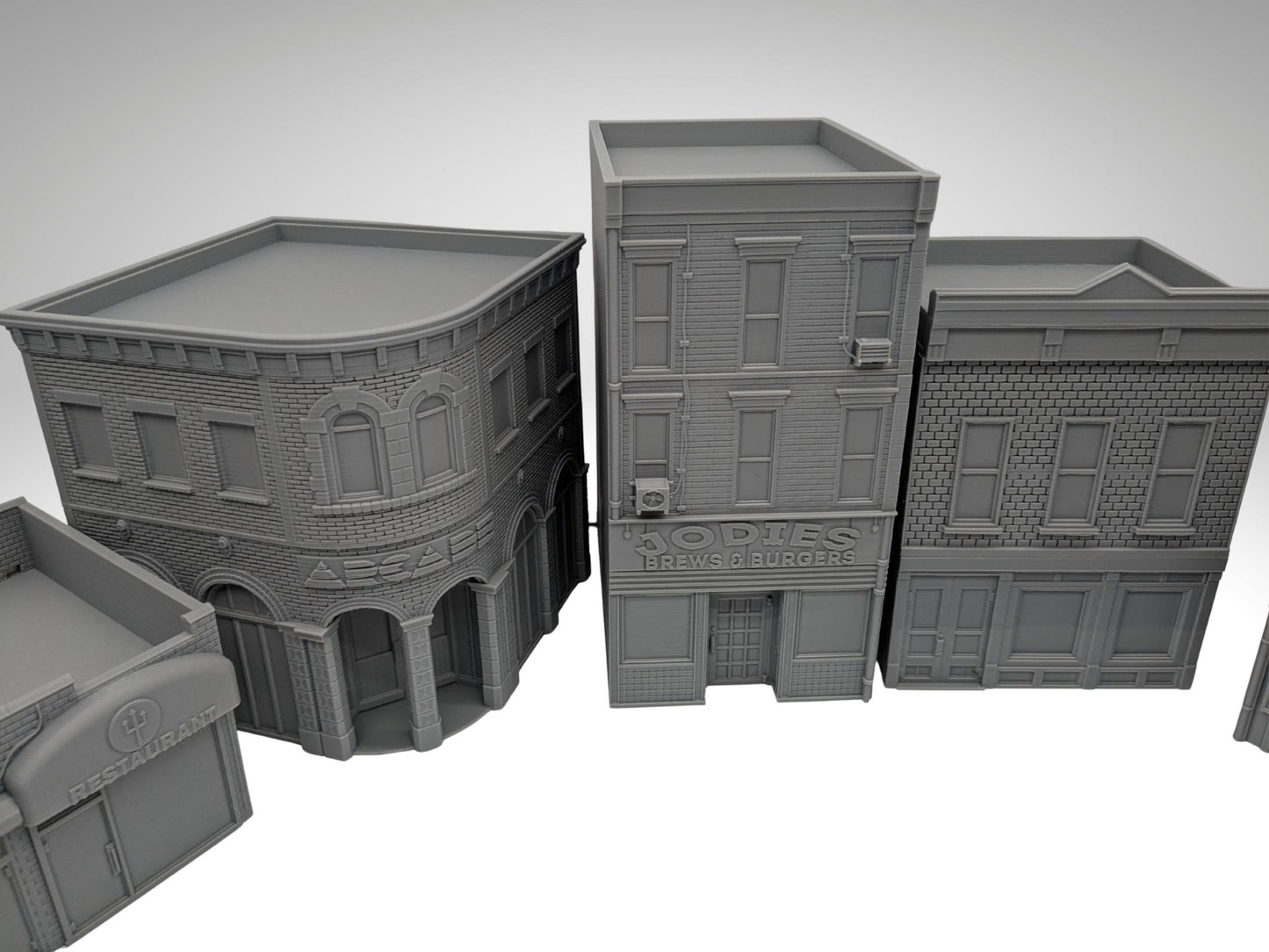 Modern NYC City Block Terrain Bundle – 10 Buildings + Car (28mm/32mm/40mm) - Northern Foundry