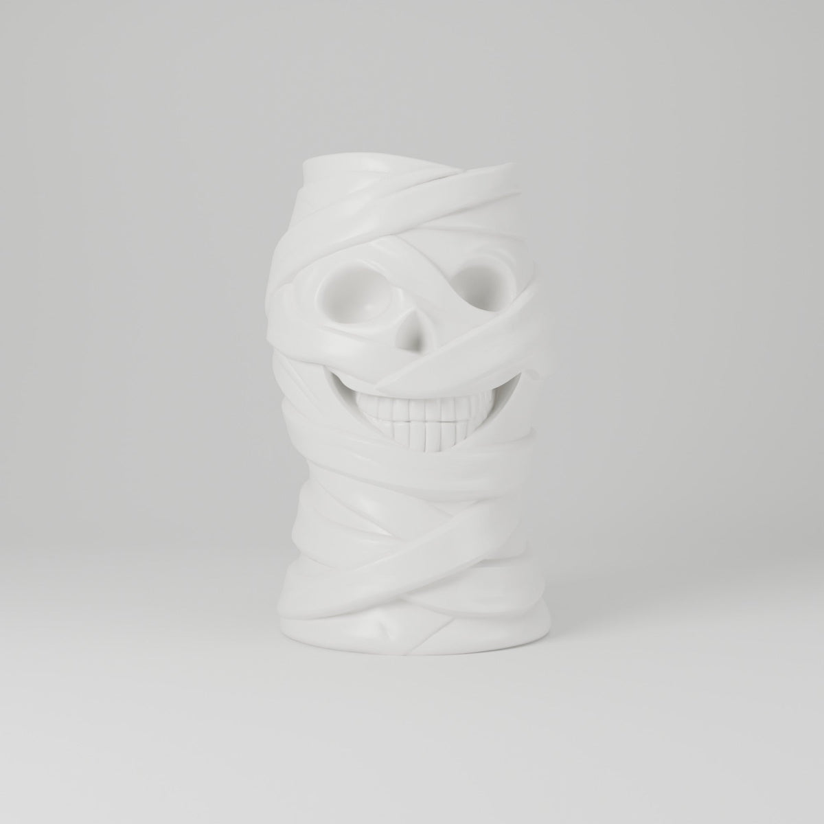 Mummy Skull Vase – Bandage-Wrapped Halloween Flower Vase - Northern Foundry