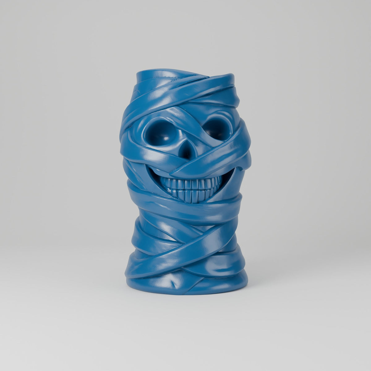 Mummy Skull Vase – Bandage-Wrapped Halloween Flower Vase - Northern Foundry
