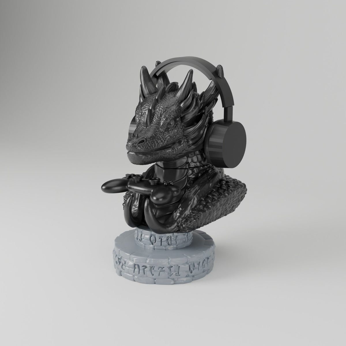 Mythical Dragon Gaming Station – Controller and Headset Stand Dragon Bust - Northern Foundry