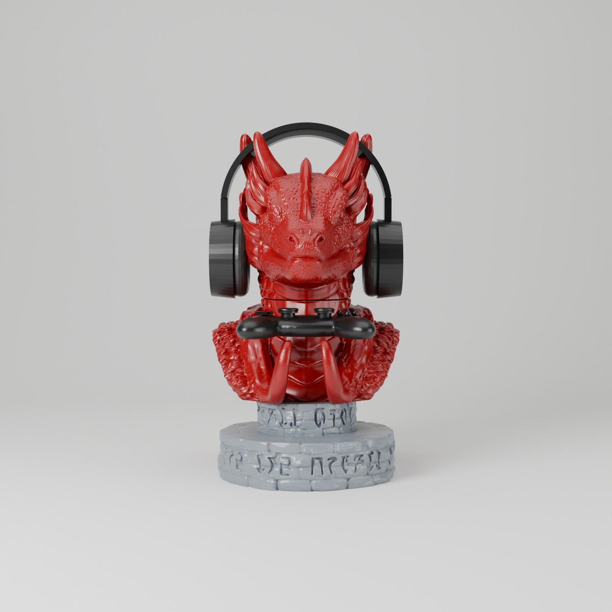 Mythical Dragon Gaming Station – Controller and Headset Stand Dragon Bust - Northern Foundry