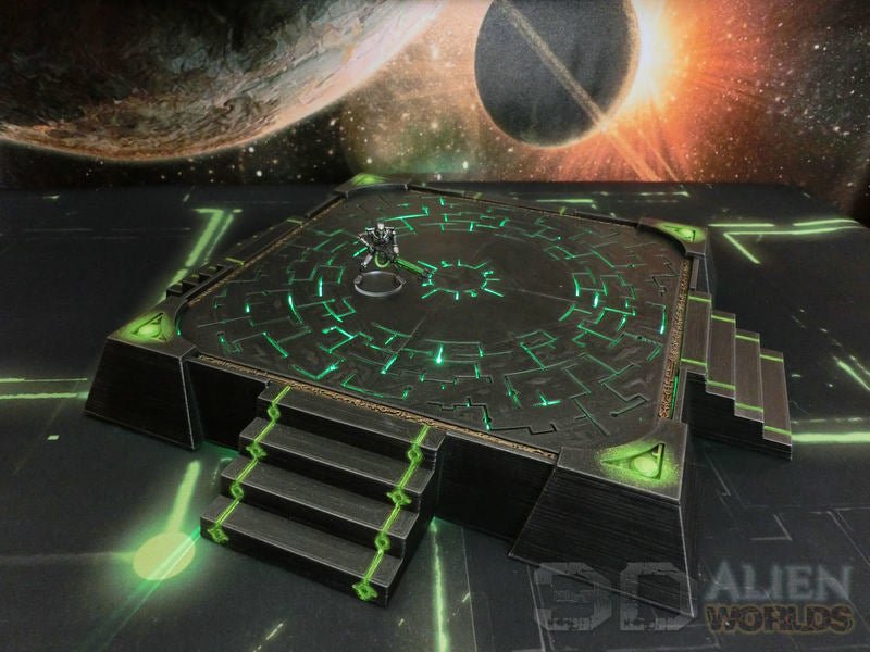 Necrontyr Battlefield Bundle – Hill, Landing Pad & Arena (28mm/32mm/40mm) - Northern Foundry