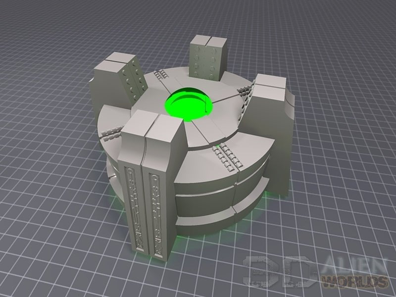 Necrontyr Power Generator Set – Alien Energy Terrain (28mm/32mm/40mm) - Northern Foundry