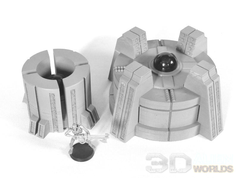 Necrontyr Power Generator Set – Alien Energy Terrain (28mm/32mm/40mm) - Northern Foundry