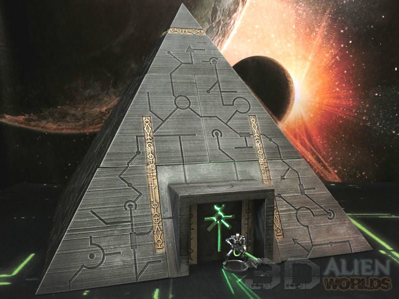 Necrontyr Pyramid – Alien Tomb-World Centerpiece (28mm/32mm/40mm) - Northern Foundry