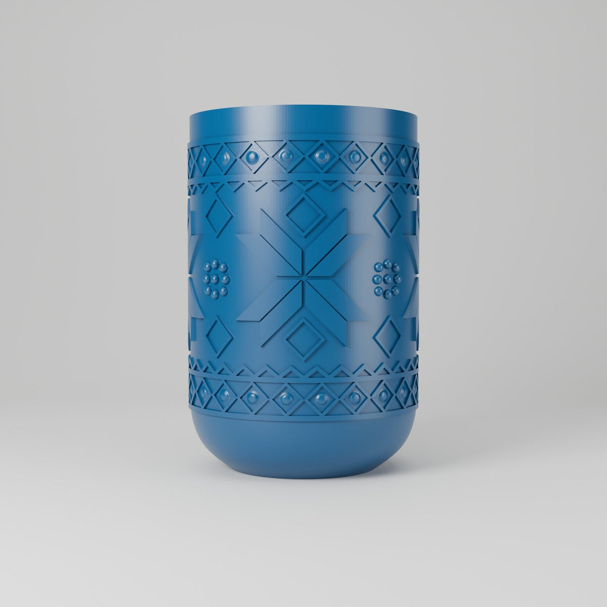 Nordic Snowflake Vase – Scandinavian Sweater Pattern Flower Vase - Northern Foundry