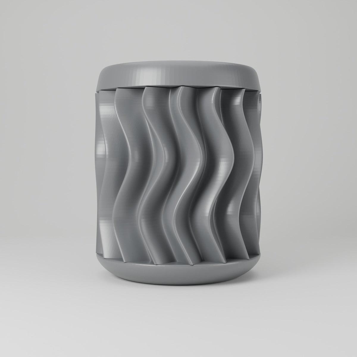 Nordic Wave Wavy Ribbed Vase – Modern Sculptural Vase - Northern Foundry
