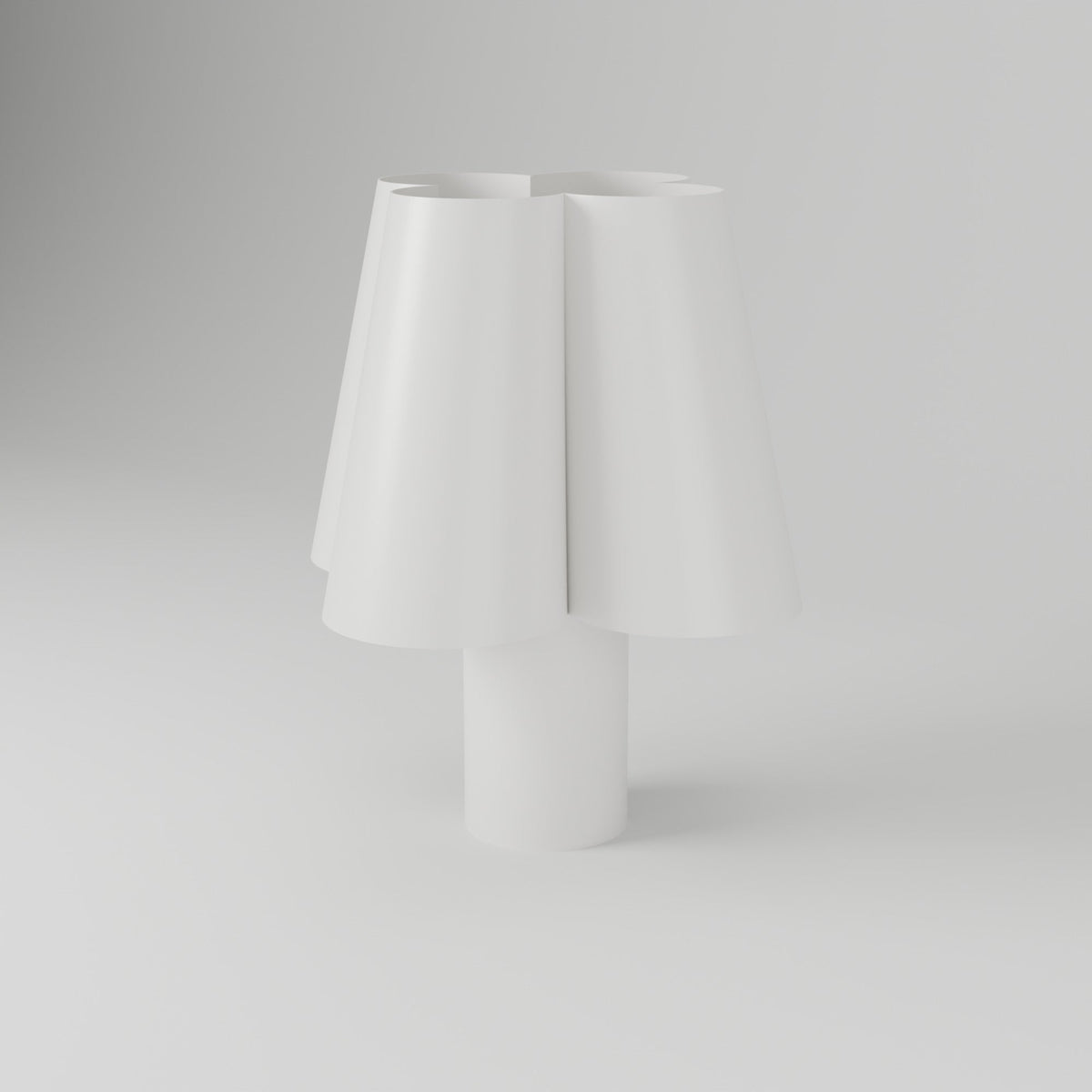 Norwyn Scalloped Table Lamp – 3D Printed Modern Bedside Lamp (White) - Northern Foundry