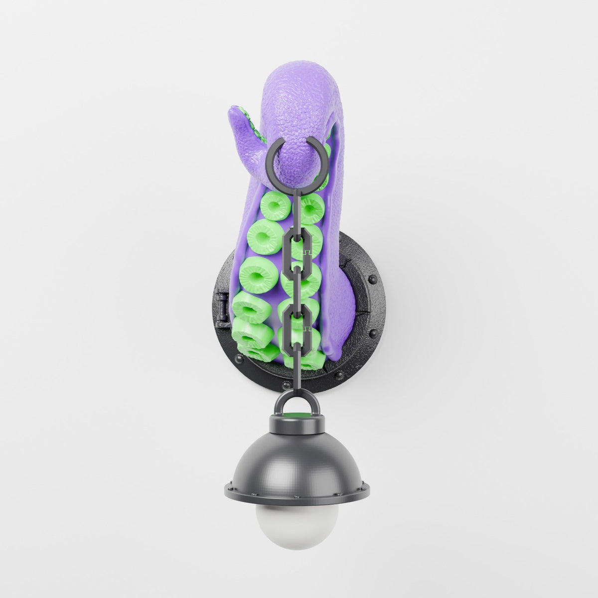 Octopus Tentacle Wall Lantern – Porthole Wall Light for Battery LED Tealight - Northern Foundry