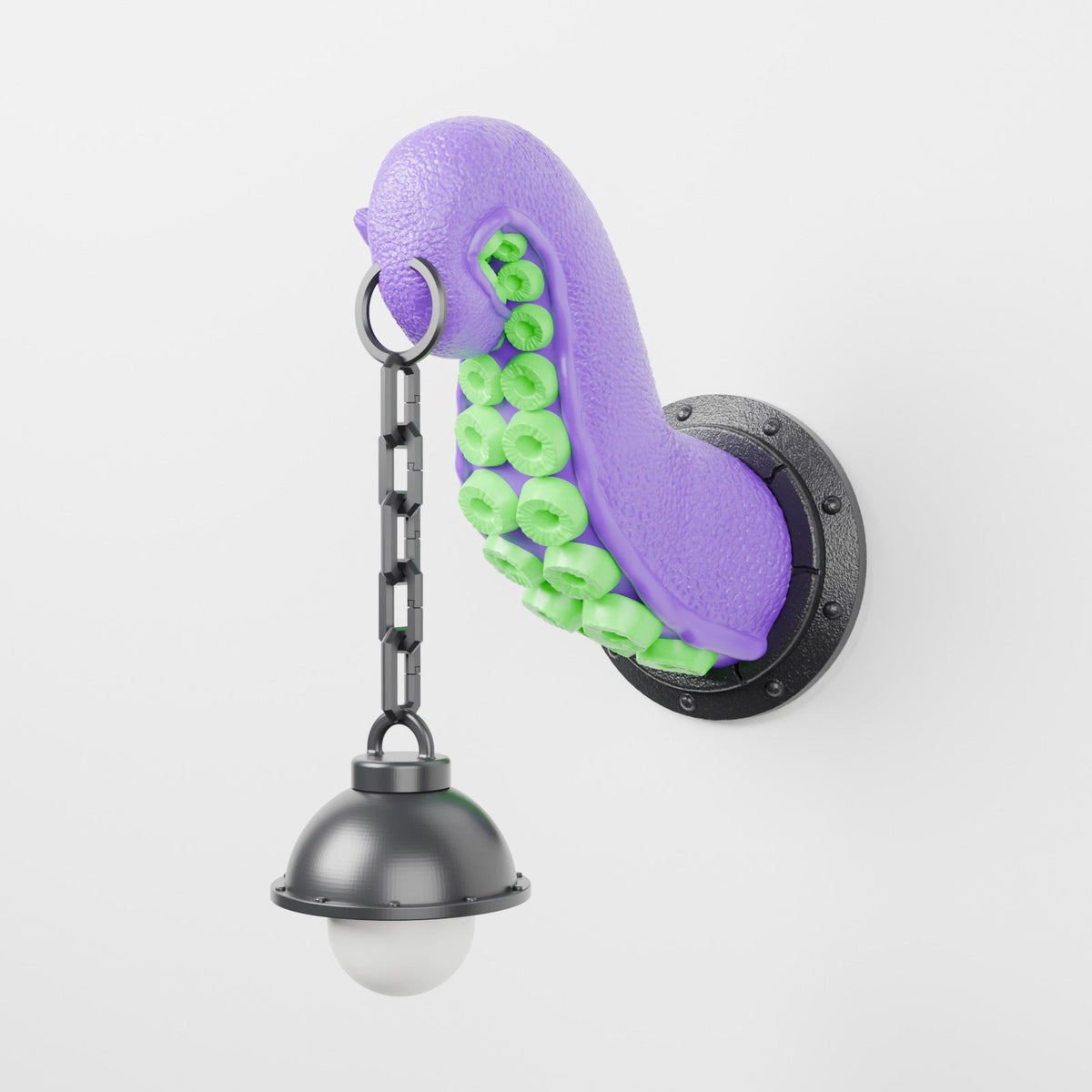 Octopus Tentacle Wall Lantern – Porthole Wall Light for Battery LED Tealight - Northern Foundry