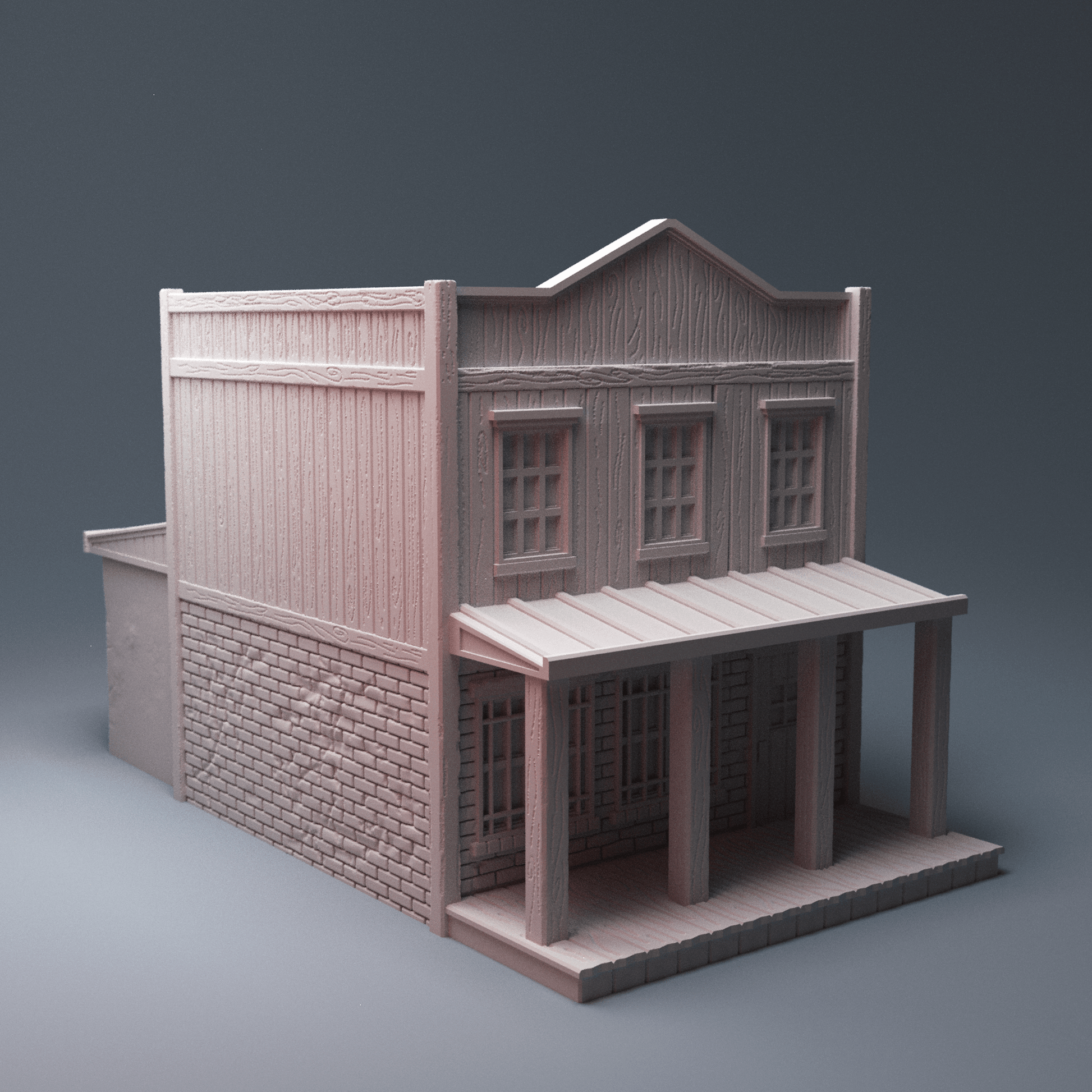 Old West Town Terrain Bundle – 6 Wild West Buildings (28mm, Dead Man's Hand) - Northern Foundry