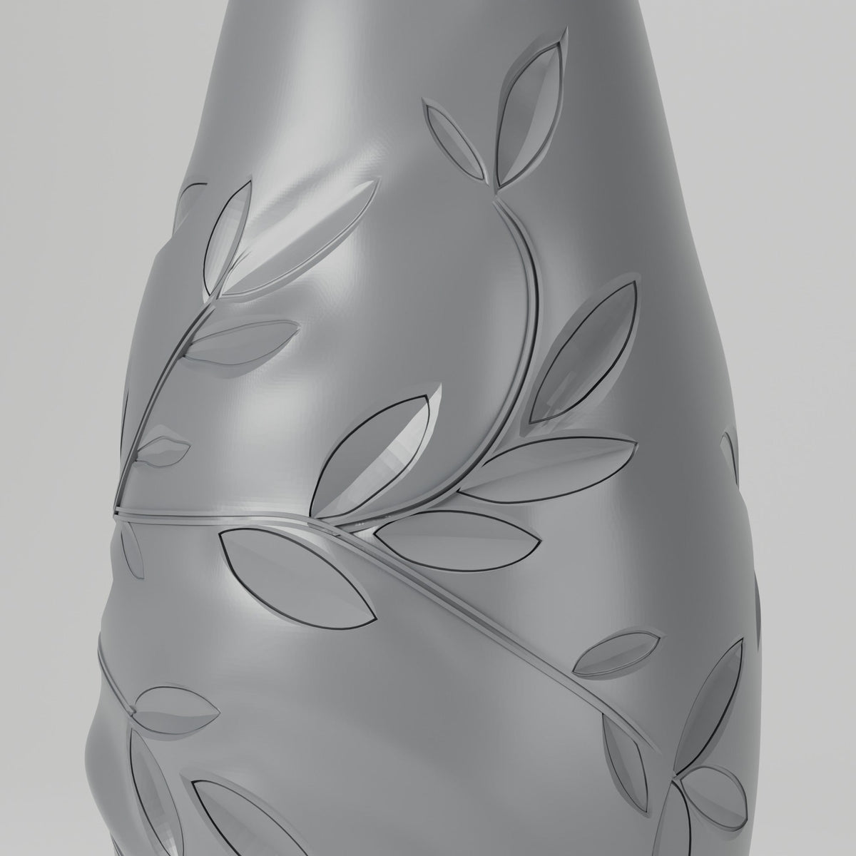 Olive Branch Relief Vase – Modern Sculptural Vase - Northern Foundry
