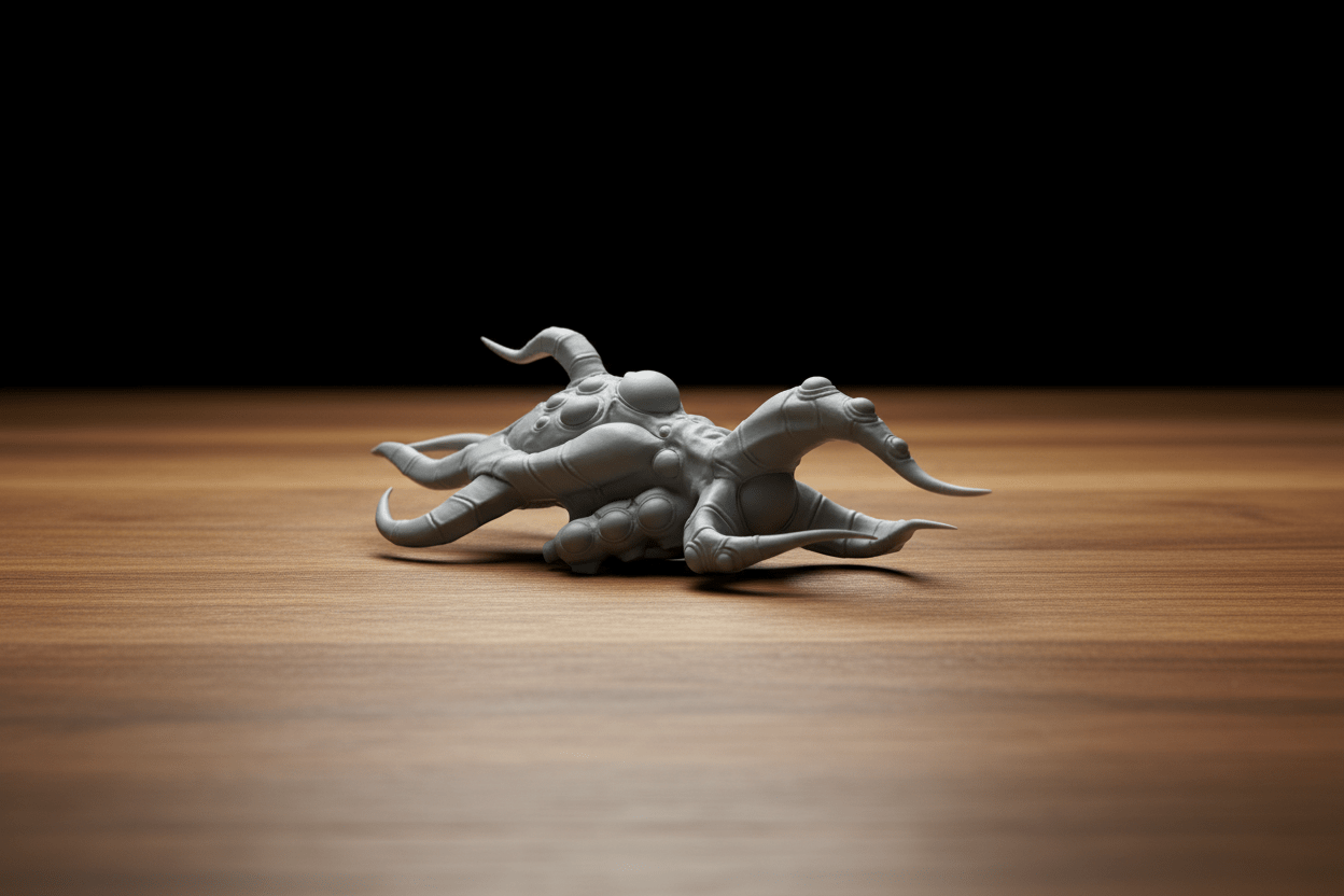 Oq'Uiar Rift Armada — Asymmetrical Alien Spaceships — "The Many" Sci-Fi Fleet — 1:128 Scale Miniatures — 8 Unit Bundle