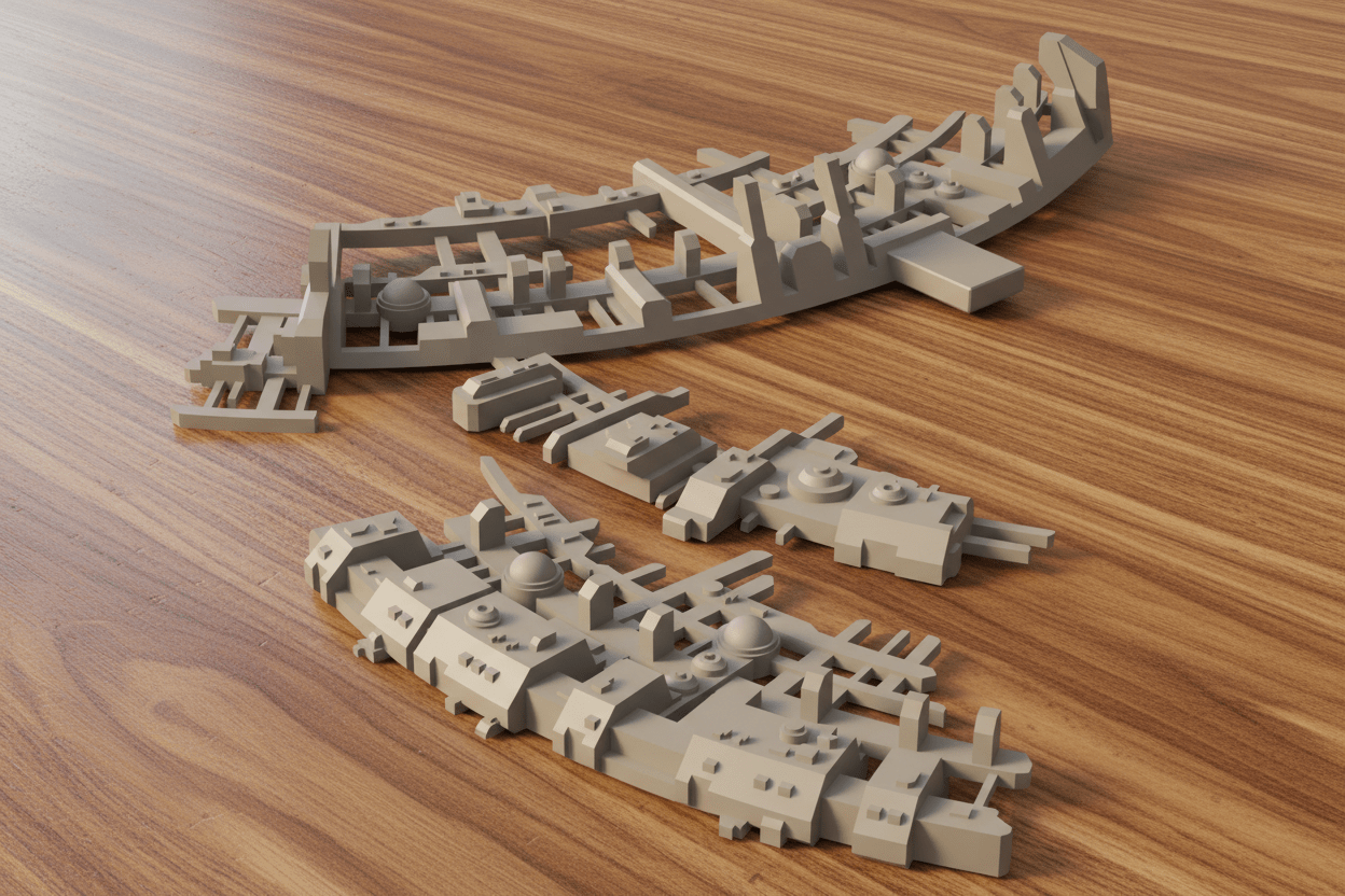 Orbital Battlefield | Space Station Wreckage & Scatter 28mm | Fat Dragon Games | Battlefront Valkyrie - Northern Foundry