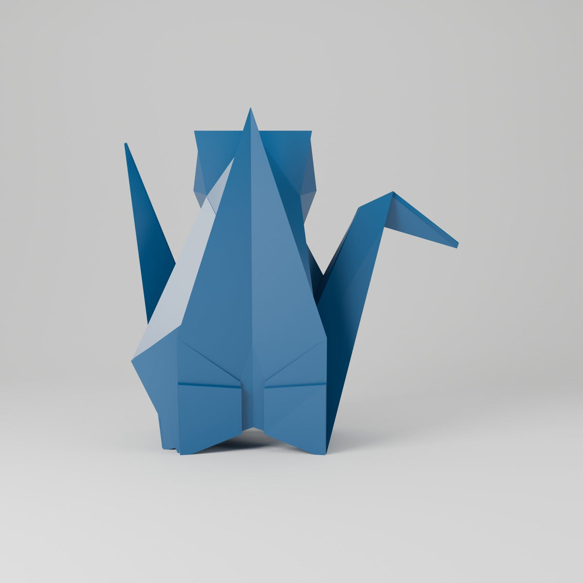 Origami Crane Vase – Geometric Folded Paper Crane Vase - Northern Foundry