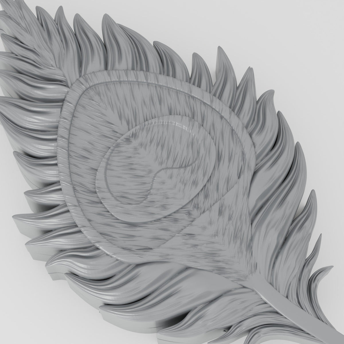 Peacock Feather Trinket Box – Sculpted Jewelry Box with Lid - Northern Foundry