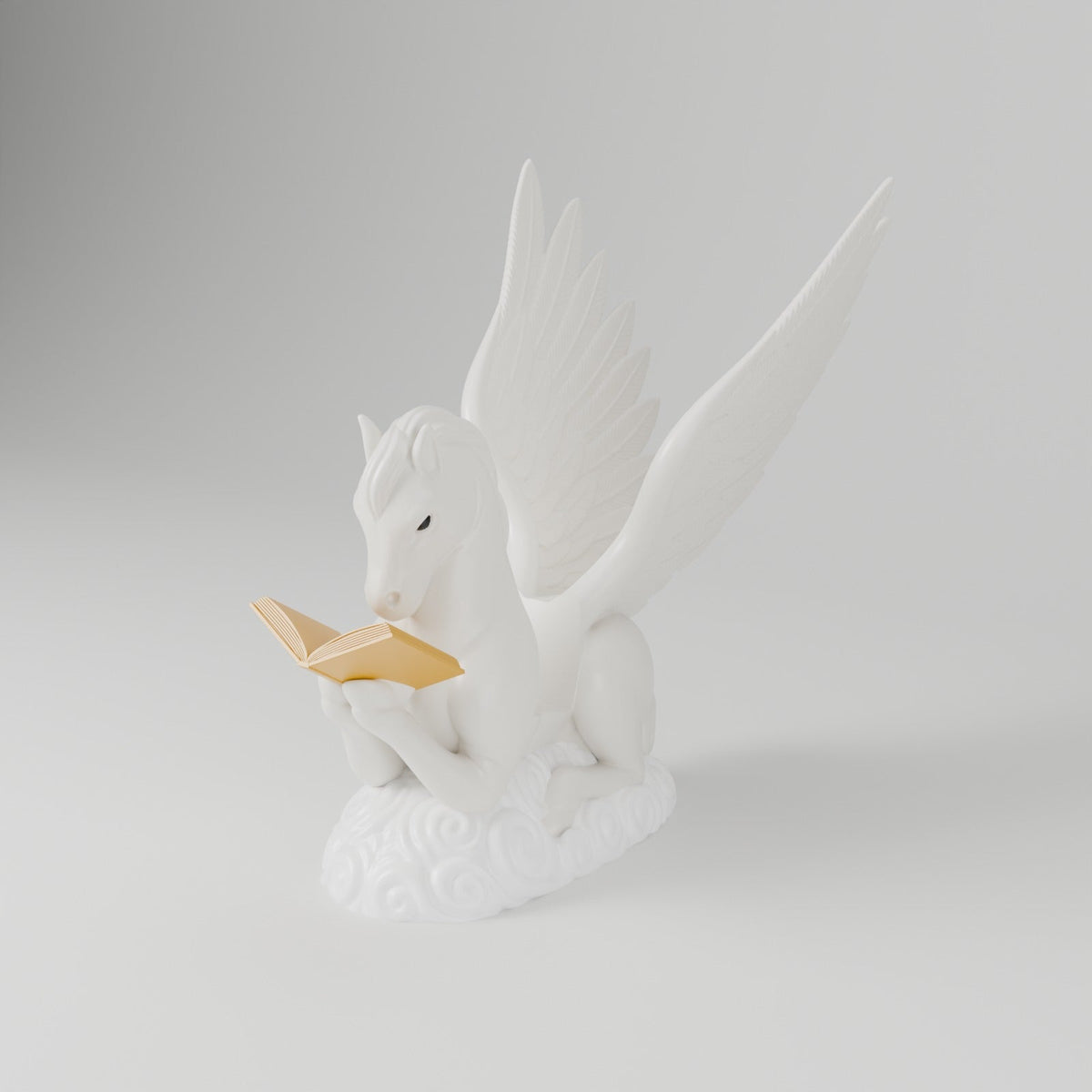 Pegasus Book & Tablet Holder – Reading Pegasus on a Cloud Stand - Northern Foundry