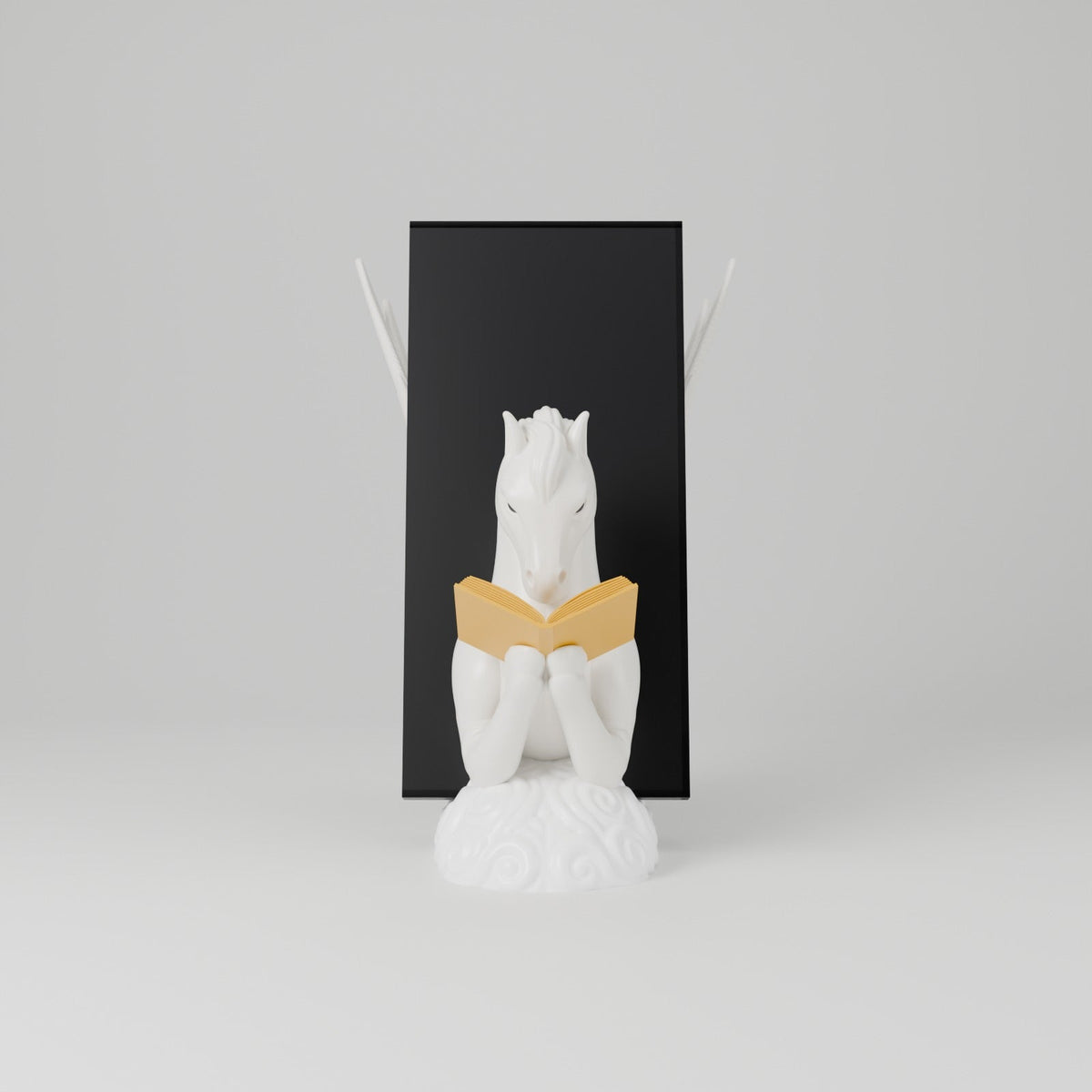 Pegasus Book & Tablet Holder – Reading Pegasus on a Cloud Stand - Northern Foundry