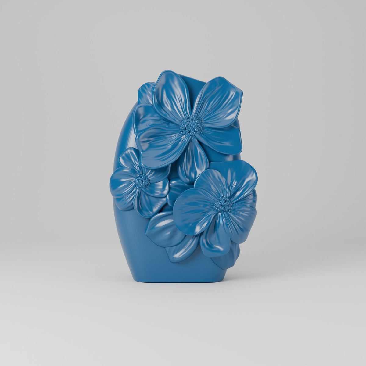 Petal Relief Vase – Sculpted Blossom Pebble Vase - Northern Foundry