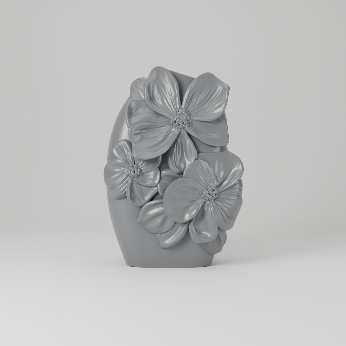 Petal Relief Vase – Sculpted Blossom Pebble Vase - Northern Foundry