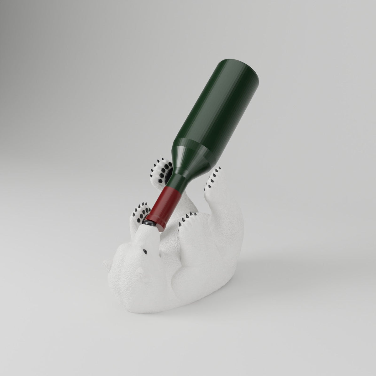 Polar Bear Wine Bottle Holder – Funny Bear Wine Rack - Northern Foundry