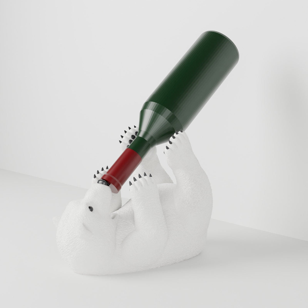 Polar Bear Wine Bottle Holder – Funny Bear Wine Rack - Northern Foundry