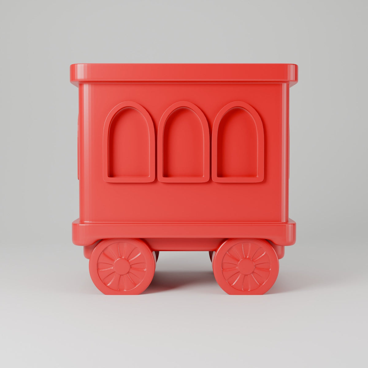 Red Christmas Train Cart – Holiday Holder for Candy, Plants & Pens - Northern Foundry