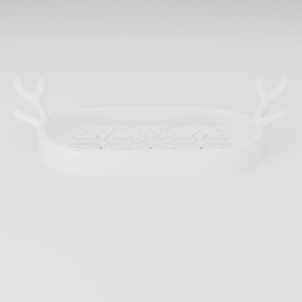 Reindeer Antler Tray – Nordic Sweater Pattern Trinket & Jewelry Dish - Northern Foundry