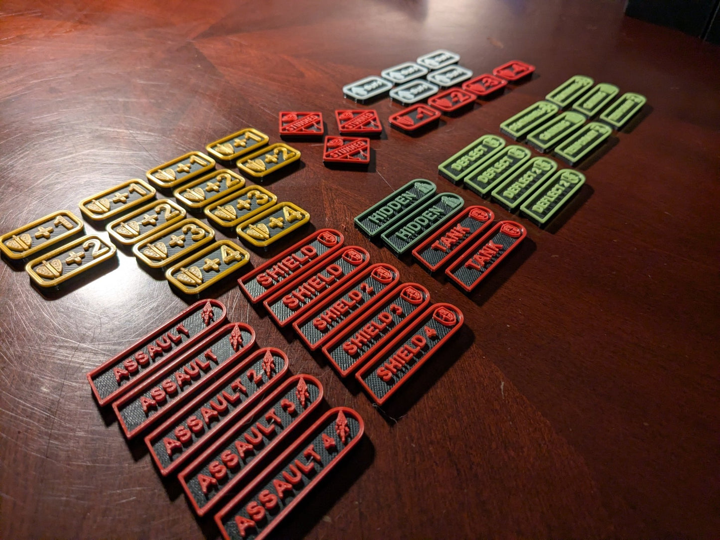 RIFTBOUND TCG-Compatible 48 Token Set (Unofficial) — Stun, Buff, Keywords, & Damage Modifiers w/ Case