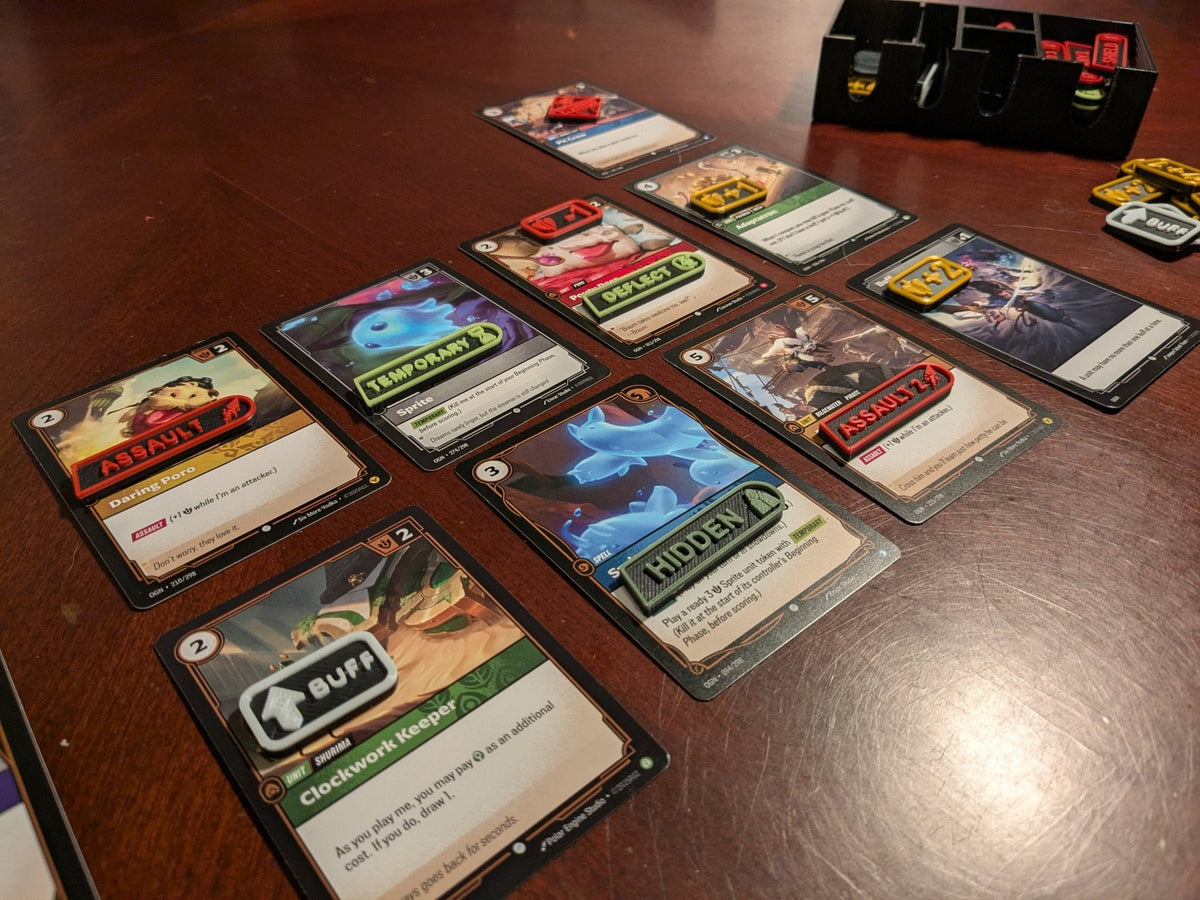Riftbound Tokens – 73-Piece Radiance Set with Bomb, Disarm & Damage Counters and Case (Unofficial) - Northern Foundry