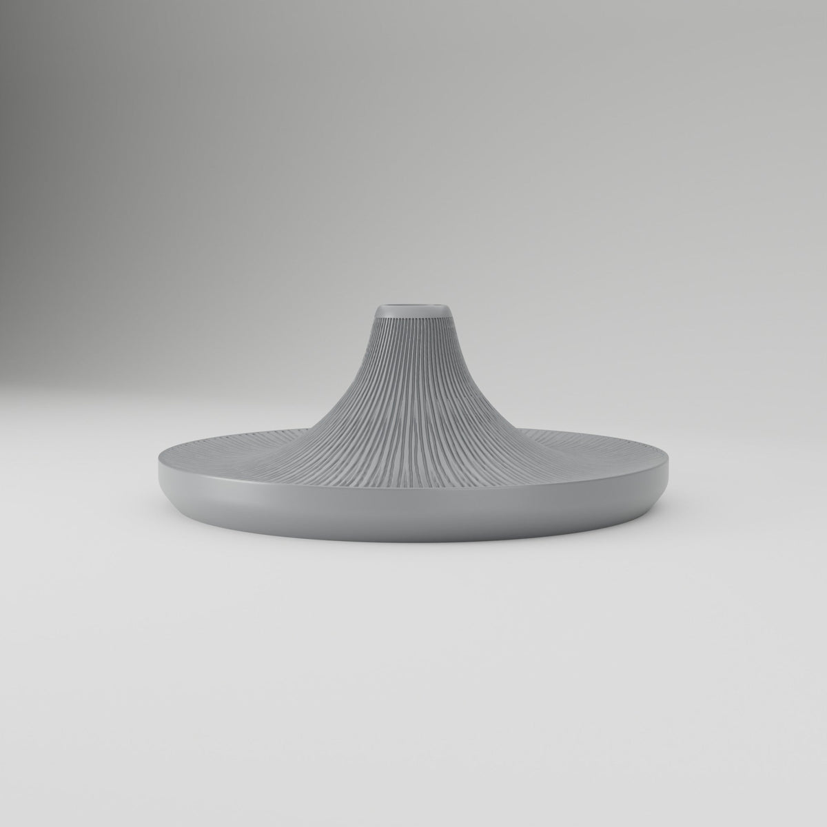 Ripple Bud Vase & Tray – Fluted Volcano Stem Holder - Northern Foundry