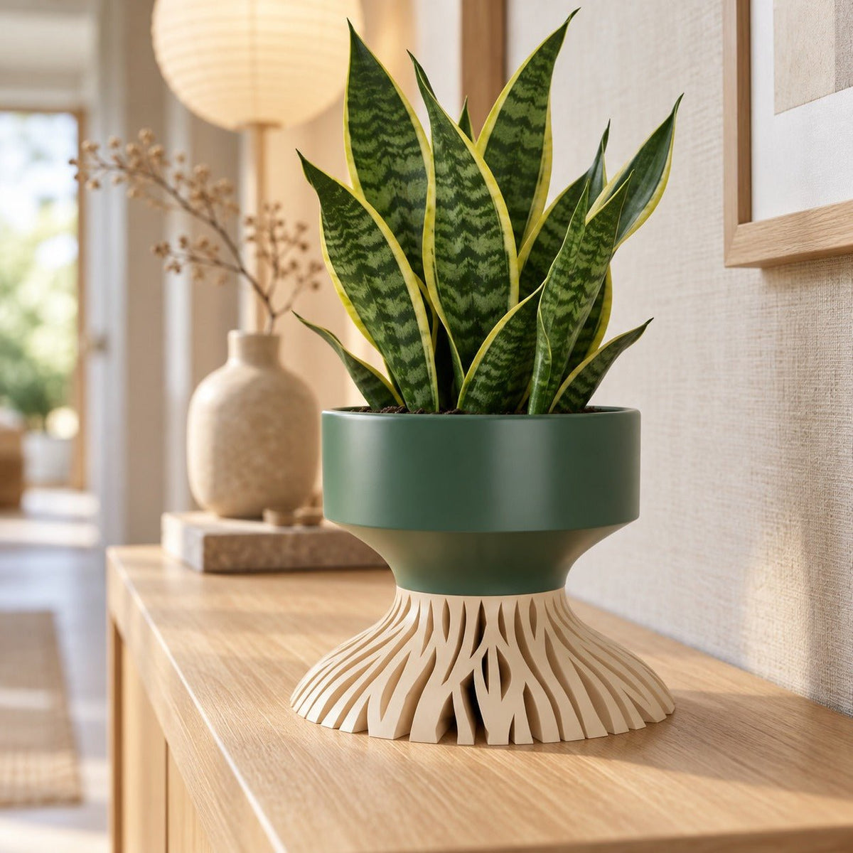Rooted Planter – Plant Pot on Flared Tree Root Base - Northern Foundry