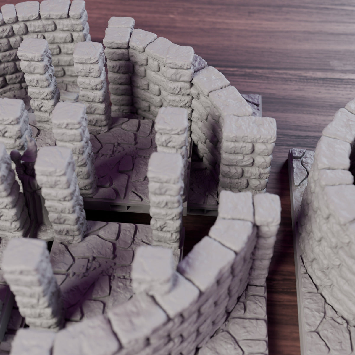 Round Tower Chamber with Spiral Stairs – Dragonlock 28mm Lost Dungeons - Northern Foundry